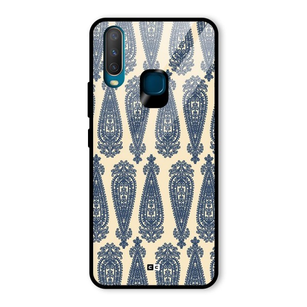 Kalamkari Design Glass Back Case for Vivo Y12