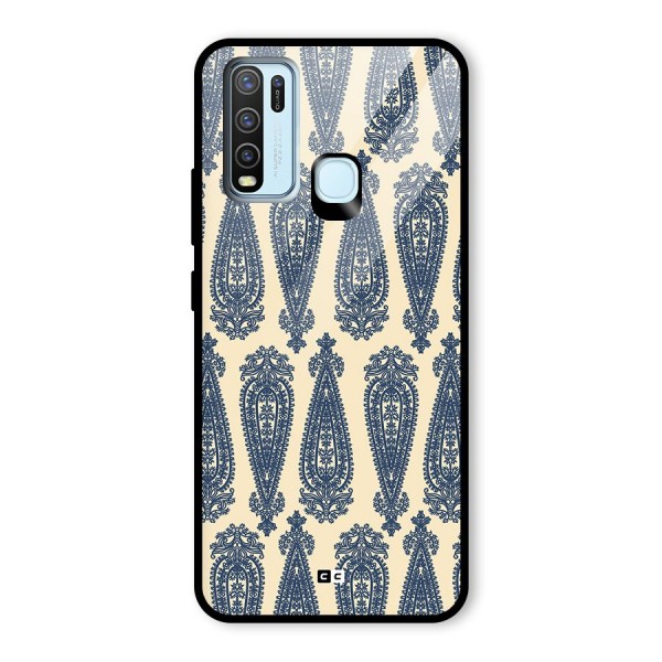 Kalamkari Design Glass Back Case for Vivo Y50