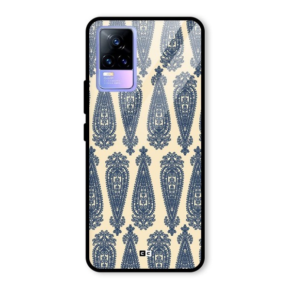 Kalamkari Design Glass Back Case for Vivo Y73