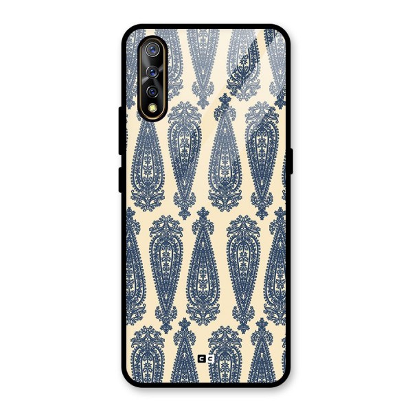 Kalamkari Design Glass Back Case for Vivo Z1x