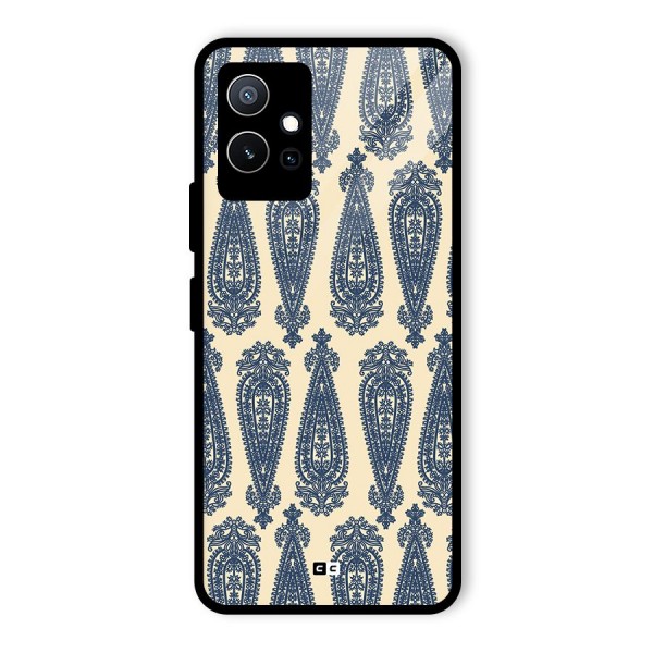 Kalamkari Design Glass Back Case for Vivo iQOO Z6