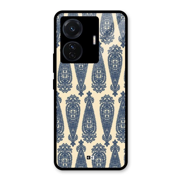 Kalamkari Design Glass Back Case for Vivo iQOO Z6 Pro