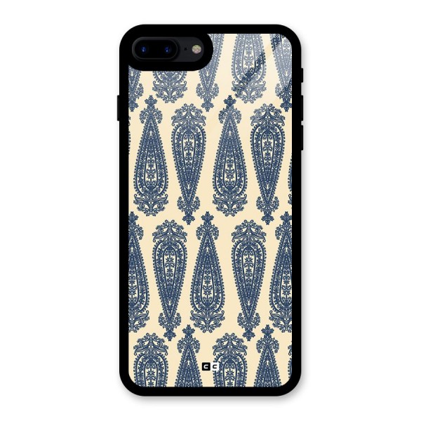 Kalamkari Design Glass Back Case for iPhone 7 Plus