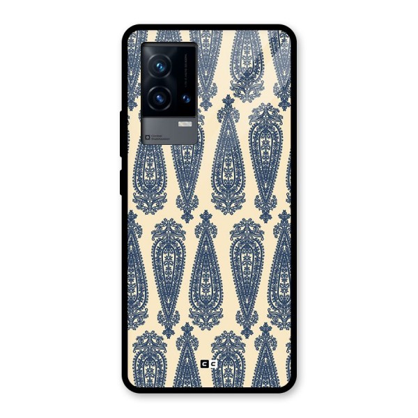 Kalamkari Design Glass Back Case for iQOO 9 5G