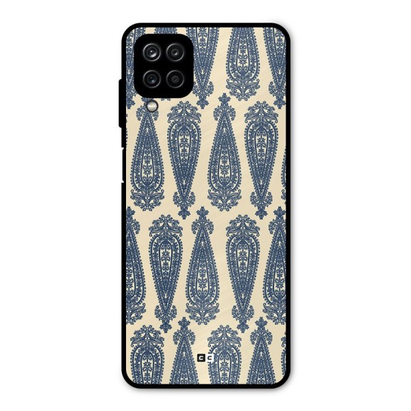 Kalamkari Design Metal Back Case for Galaxy A12