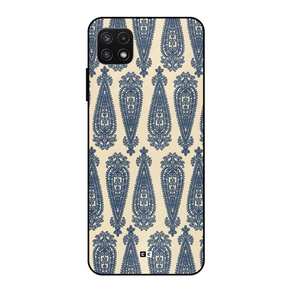 Kalamkari Design Metal Back Case for Galaxy A22 5G