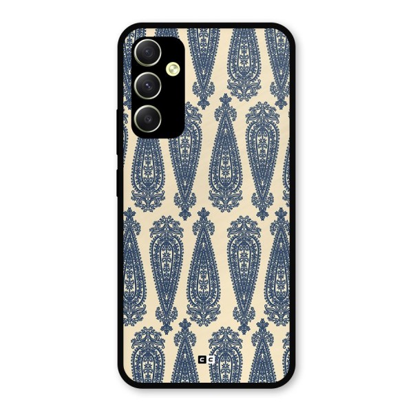 Kalamkari Design Metal Back Case for Galaxy A34