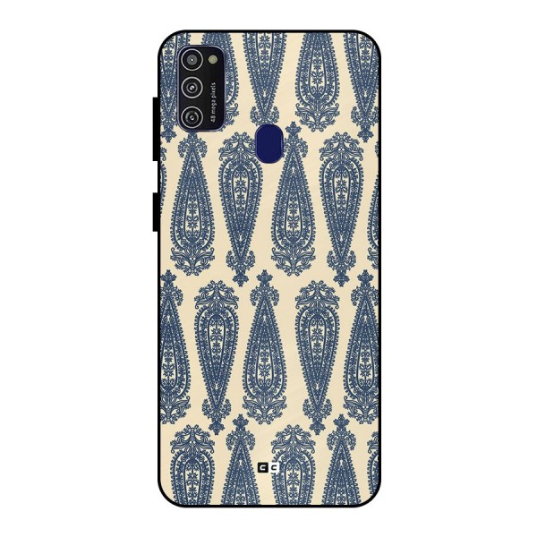 Kalamkari Design Metal Back Case for Galaxy M21