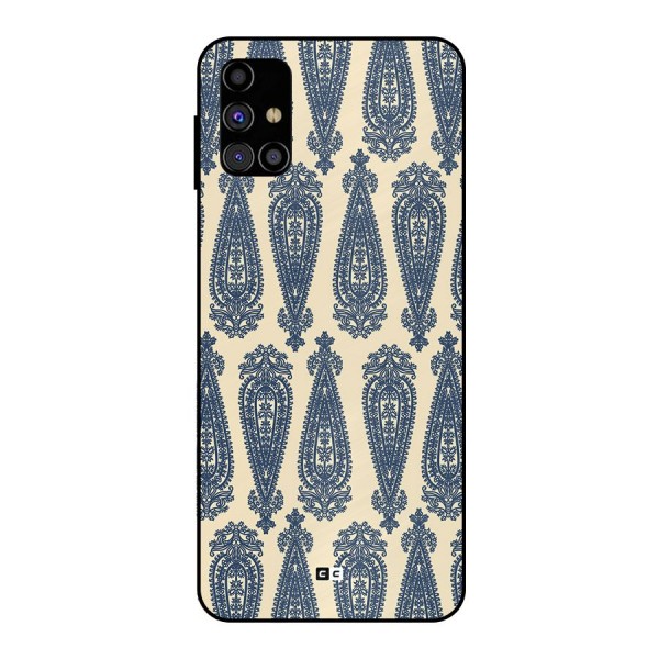 Kalamkari Design Metal Back Case for Galaxy M31s