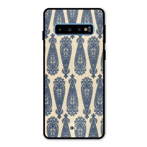 Kalamkari Design Metal Back Case for Galaxy S10