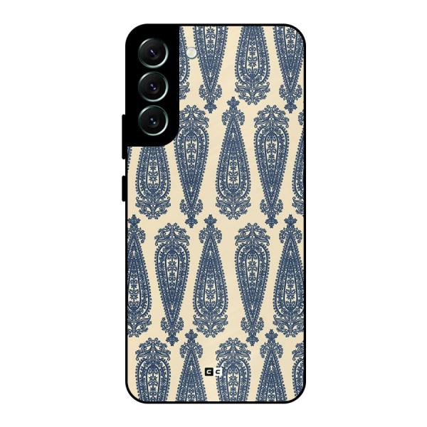 Kalamkari Design Metal Back Case for Galaxy S22 Plus 5G