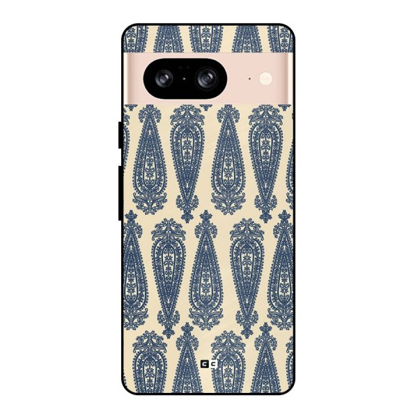 Kalamkari Design Metal Back Case for Google Pixel 8