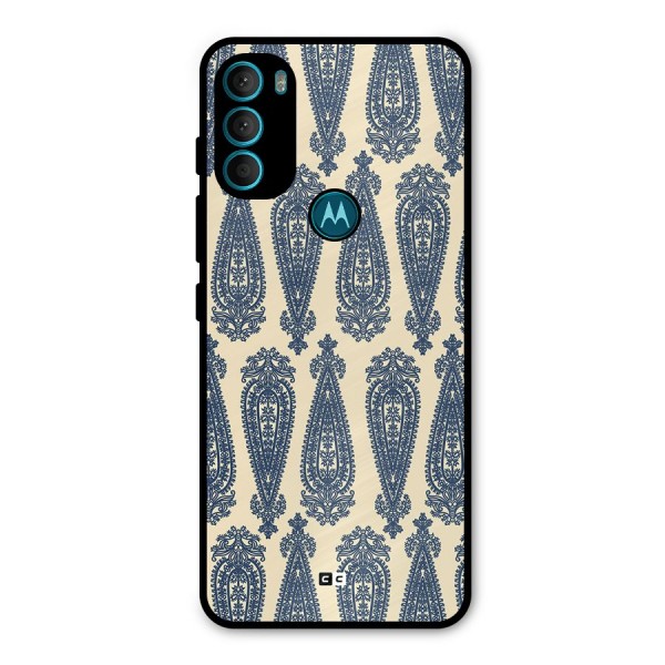 Kalamkari Design Metal Back Case for Moto G71 5G