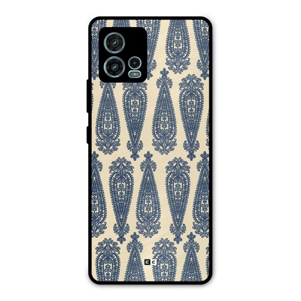 Kalamkari Design Metal Back Case for Moto G72