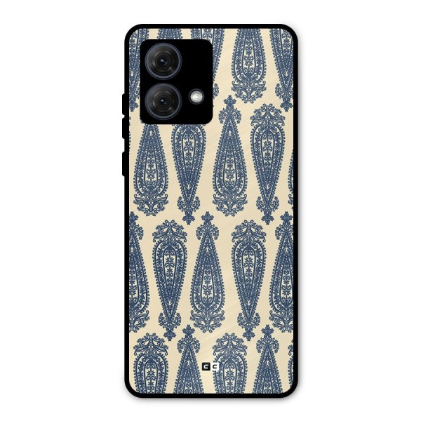 Kalamkari Design Metal Back Case for Moto G84