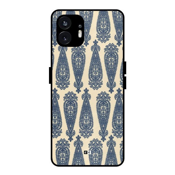 Kalamkari Design Metal Back Case for Nothing Phone 2