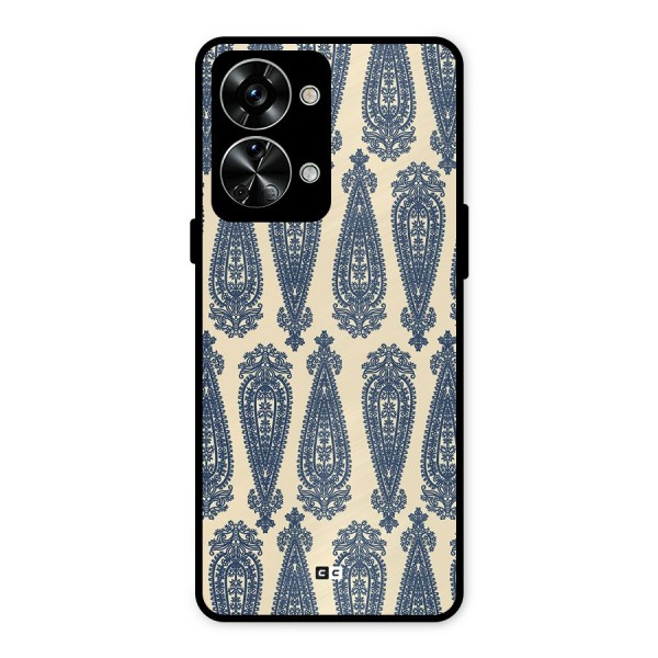 Kalamkari Design Metal Back Case for OnePlus Nord 2T