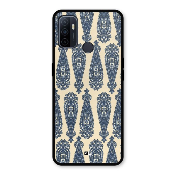 Kalamkari Design Metal Back Case for Oppo A53