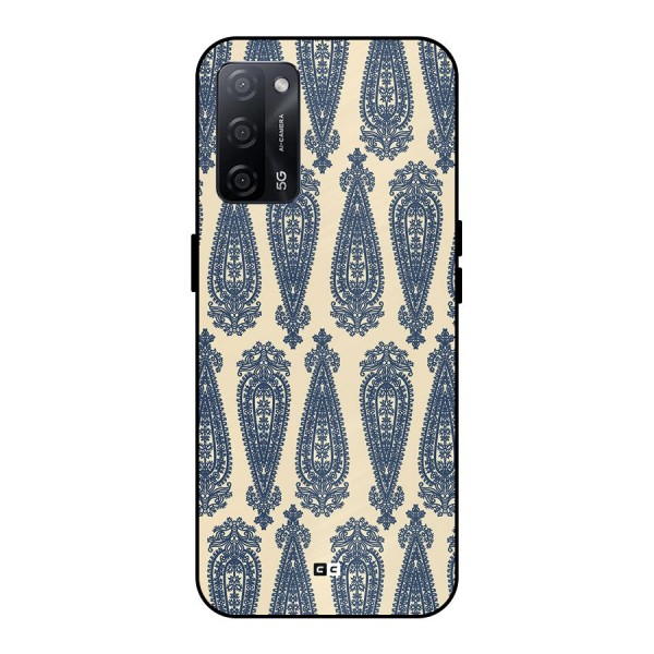 Kalamkari Design Metal Back Case for Oppo A53s 5G