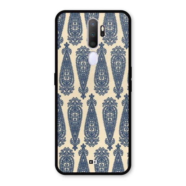 Kalamkari Design Metal Back Case for Oppo A9 (2020)