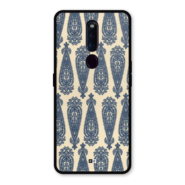 Kalamkari Design Metal Back Case for Oppo F11 Pro