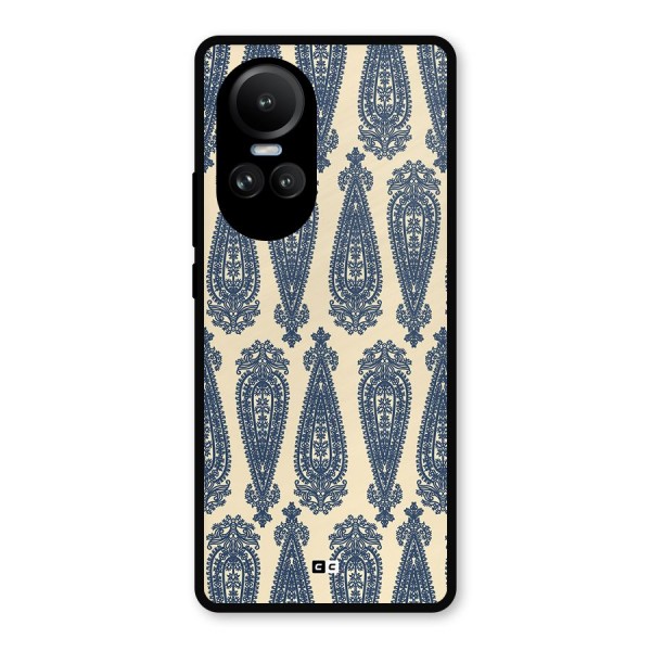 Kalamkari Design Metal Back Case for Oppo Reno10