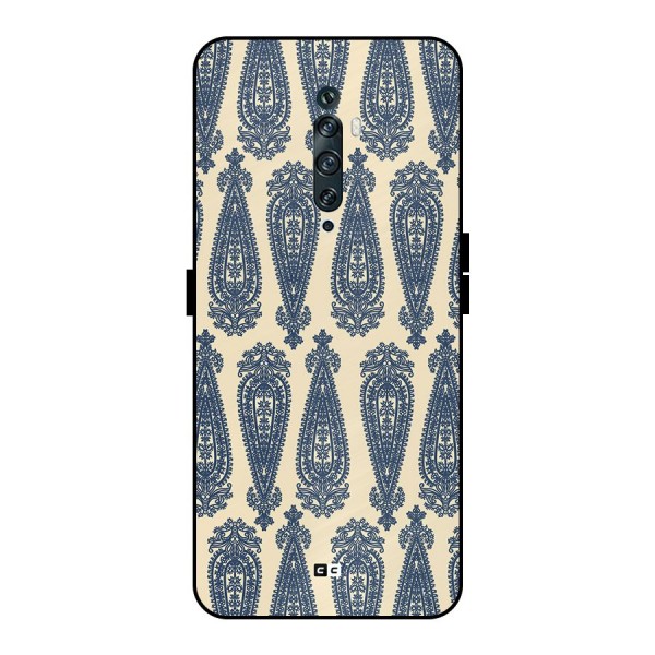 Kalamkari Design Metal Back Case for Oppo Reno2 F