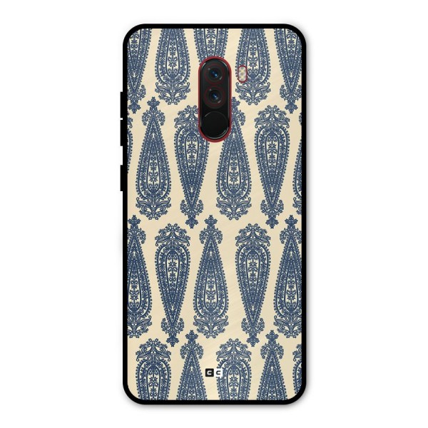 Kalamkari Design Metal Back Case for Poco F1