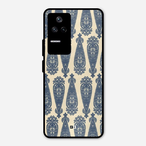 Kalamkari Design Metal Back Case for Poco F4 5G