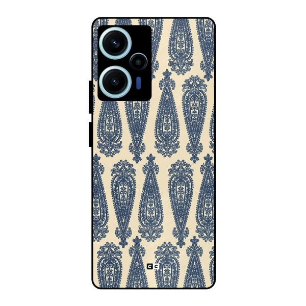 Kalamkari Design Metal Back Case for Poco F5