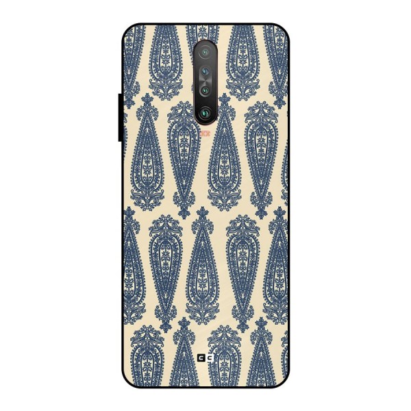 Kalamkari Design Metal Back Case for Poco X2