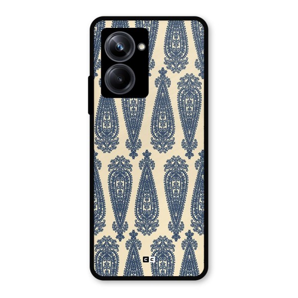 Kalamkari Design Metal Back Case for Realme 10 Pro