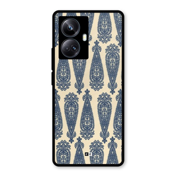 Kalamkari Design Metal Back Case for Realme 10 Pro Plus