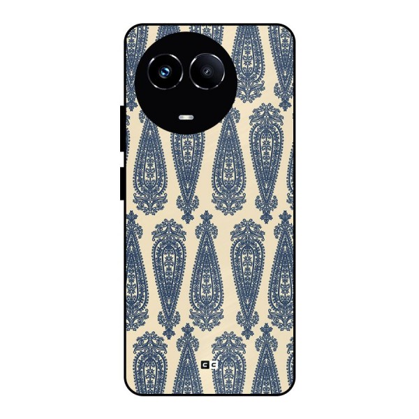 Kalamkari Design Metal Back Case for Realme 11X