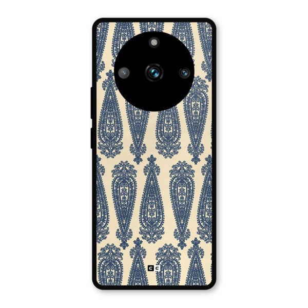 Kalamkari Design Metal Back Case for Realme 11 Pro