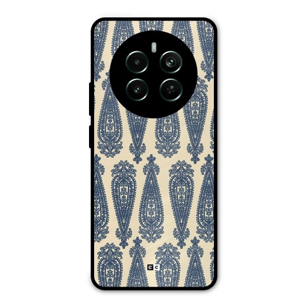 Kalamkari Design Metal Back Case for Realme 12 Plus