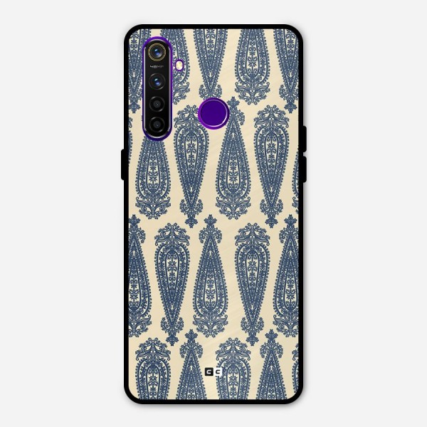 Kalamkari Design Metal Back Case for Realme 5 Pro