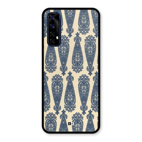 Kalamkari Design Metal Back Case for Realme 7