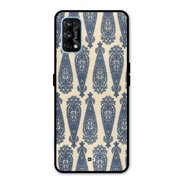 Kalamkari Design Metal Back Case for Realme 7 Pro