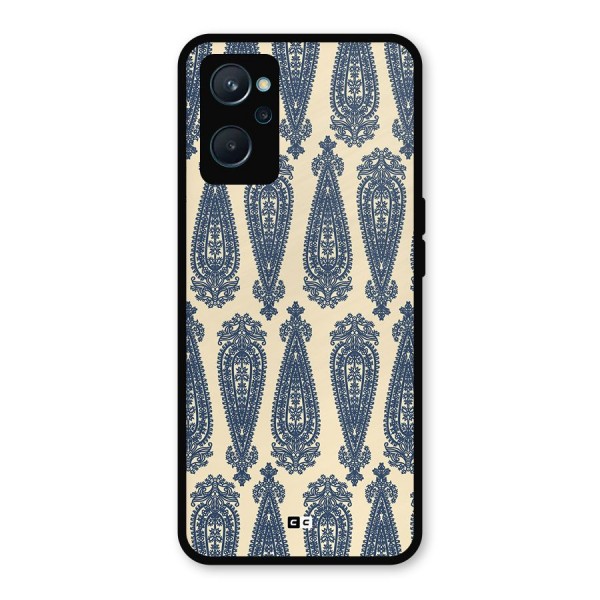 Kalamkari Design Metal Back Case for Realme 9i