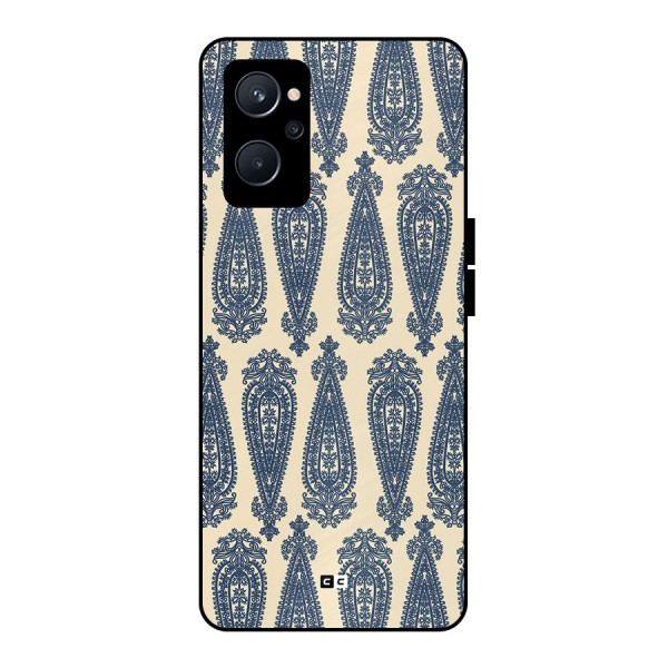 Kalamkari Design Metal Back Case for Realme 9i 5G