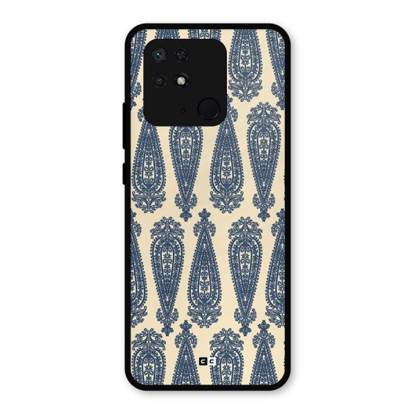 Kalamkari Design Metal Back Case for Redmi 10