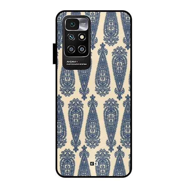 Kalamkari Design Metal Back Case for Redmi 10 Prime