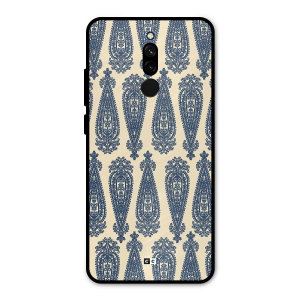 Kalamkari Design Metal Back Case for Redmi 8