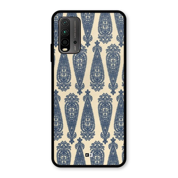 Kalamkari Design Metal Back Case for Redmi 9 Power