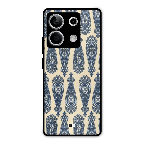 Kalamkari Design Metal Back Case for Redmi Note 13 5G