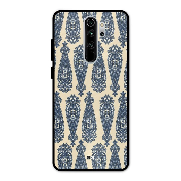 Kalamkari Design Metal Back Case for Redmi Note 8 Pro