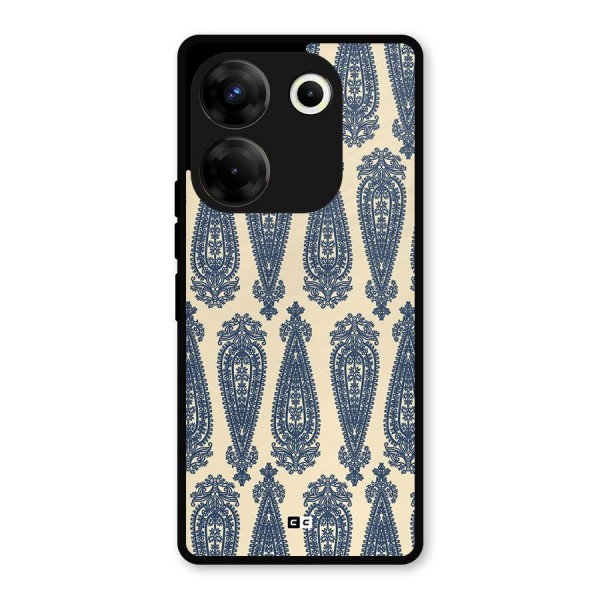 Kalamkari Design Metal Back Case for Tecno Camon 20 Pro