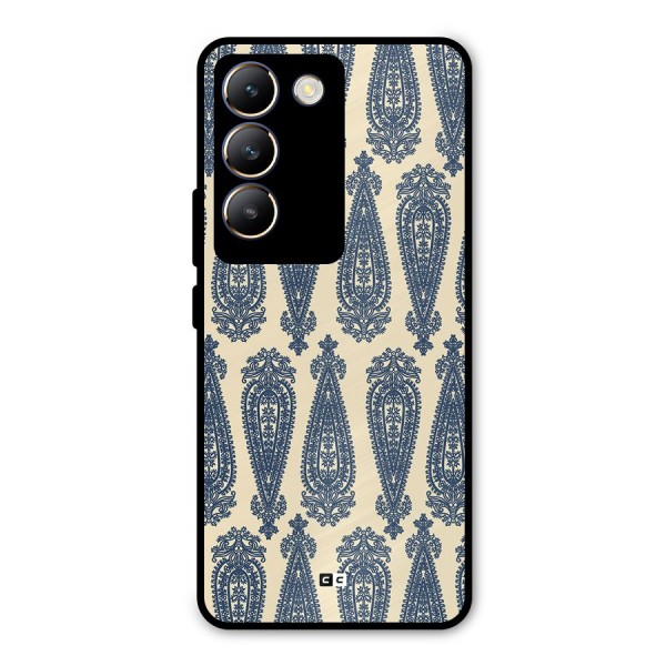 Kalamkari Design Metal Back Case for Vivo T3 5G