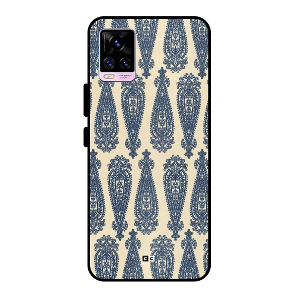 Kalamkari Design Metal Back Case for Vivo V20 Pro